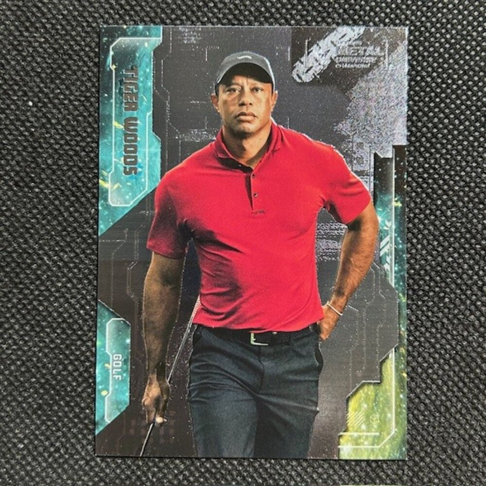 Tiger Woods 2024 SkyBox Metal Universe Champions #2 PGA